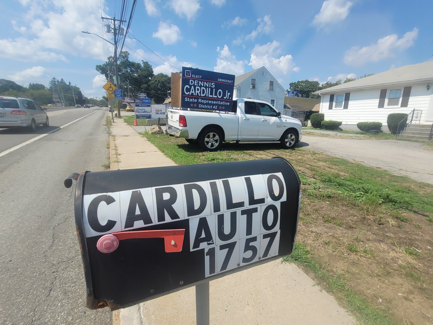 RESIDENCY CONFUSION: Dennis Cardillo Jr. admits he does not live at 1757 Plainfield Pike. His father Dennis Cardillo Sr. (Rep. Cardillo’s brother) answered the door at the home last week. Dennis Cardillo Jr. says he’d like to keep his current address secret, to prevent further “harassment” from his political opponent, and uncle, Rep. Ed Cardillo.